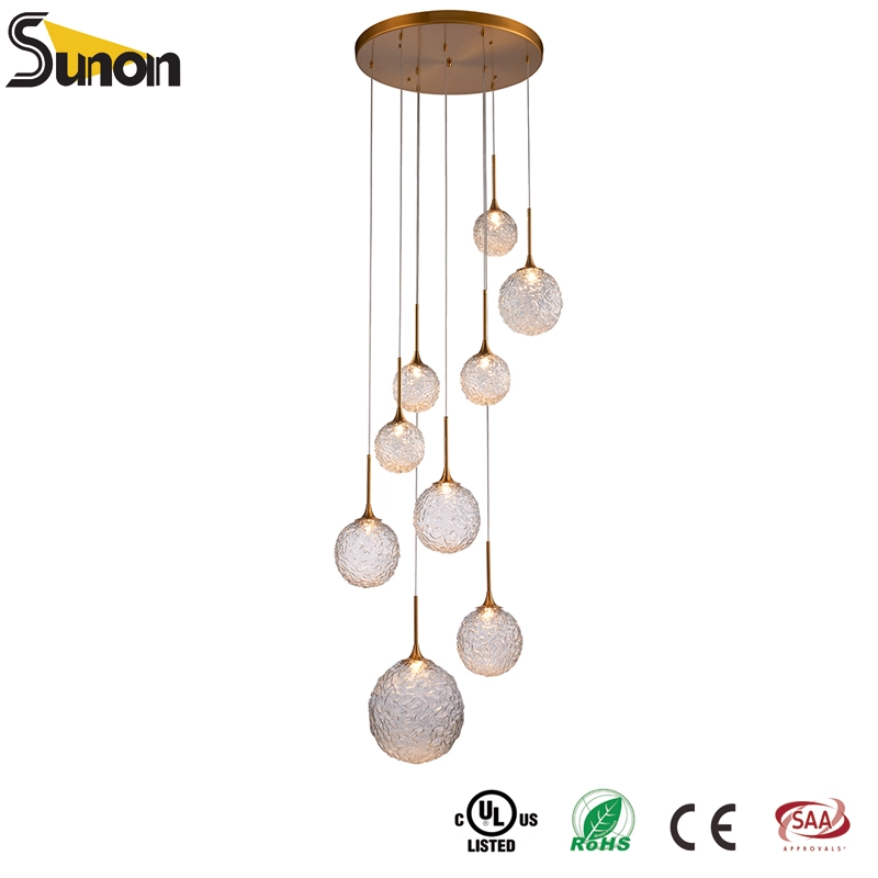 Staggered Led Stair Suspension Lamp